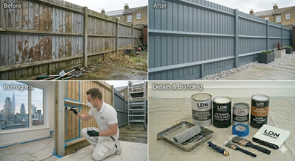 Fence Painting service in London Borough of Hammersmith and Fulham - Fulham Painters