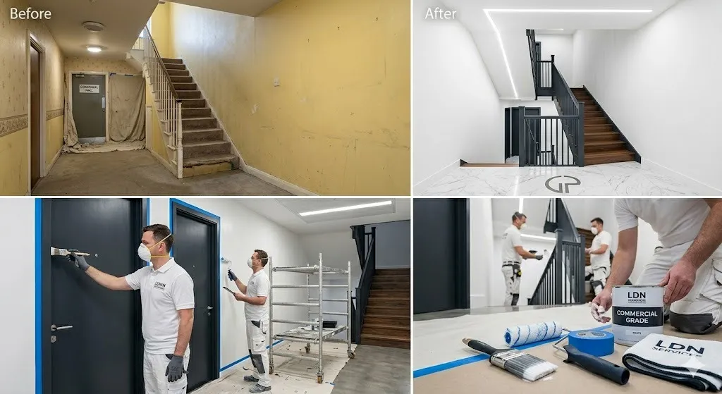 Hallway Staircase Painting service in London Borough of Hammersmith and Fulham - Fulham Painters