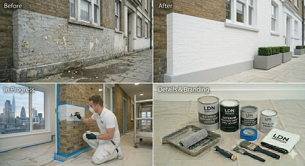 Masonry Painting service in London Borough of Hammersmith and Fulham - Fulham Painters