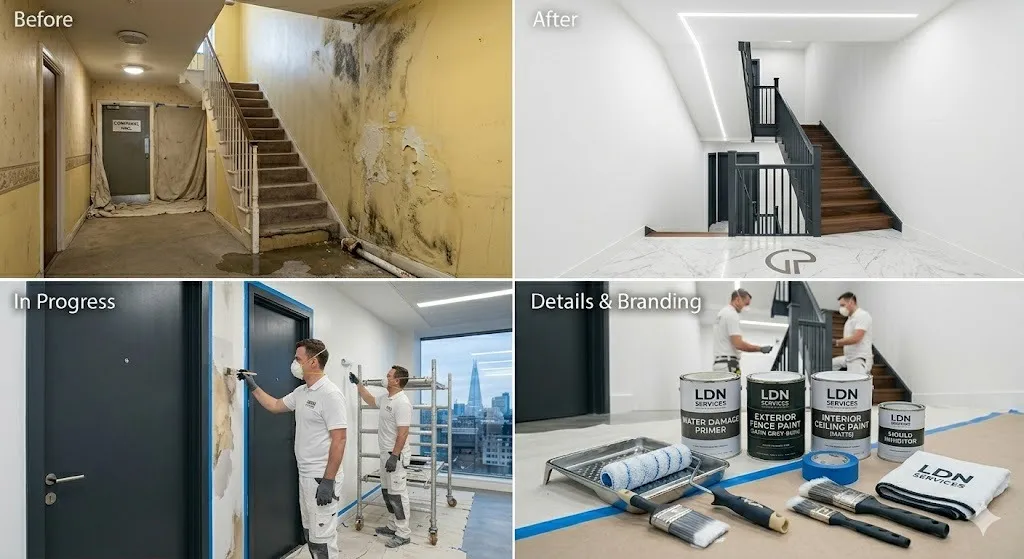 Water Damage Repainting service in London Borough of Hammersmith and Fulham - Fulham Painters